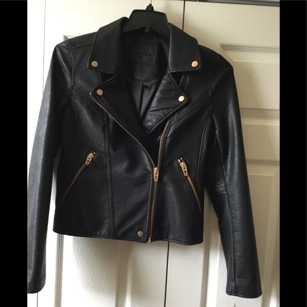Brand New Blank NYC Black leather jacket